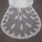 Wedding Veil Two-Tier Tulle Lace Edge Chapel Veils Appliques TS91006
