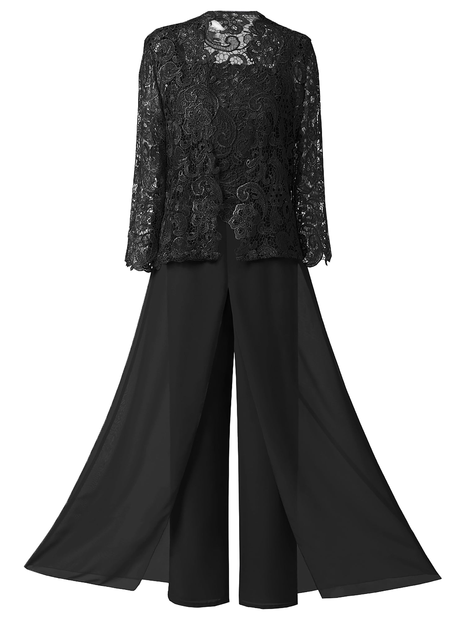 YY Women's Pant Suits for Wedding Guest Mother of The Bride Dresses for Wedding  Pant Suits Lace Jacket Black, Black, 2 : : Clothing, Shoes &  Accessories