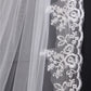 Wedding Veil One-Tier Tulle Lace Edge Chapel Veils Appliques TS91036