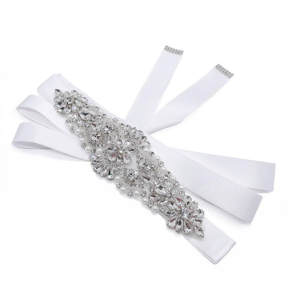 Women Wedding Sash Belt With Rhinestone YD9001