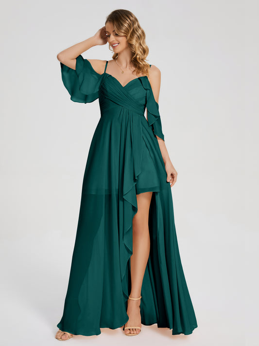 Laila Linen Wrap Dress in Peacock Green | Women's Sustainable and Stylish  Clothing | VIVAIA