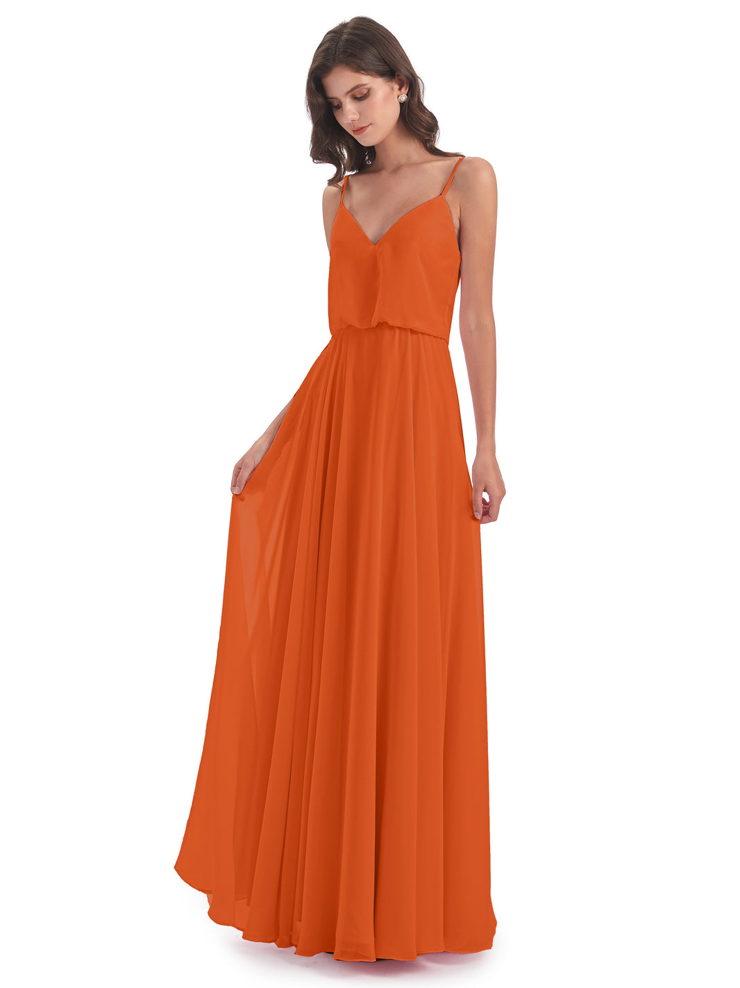 Chic Burnt Orange Bridesmaid Dresses Stylish Wedding Ensemble 1408