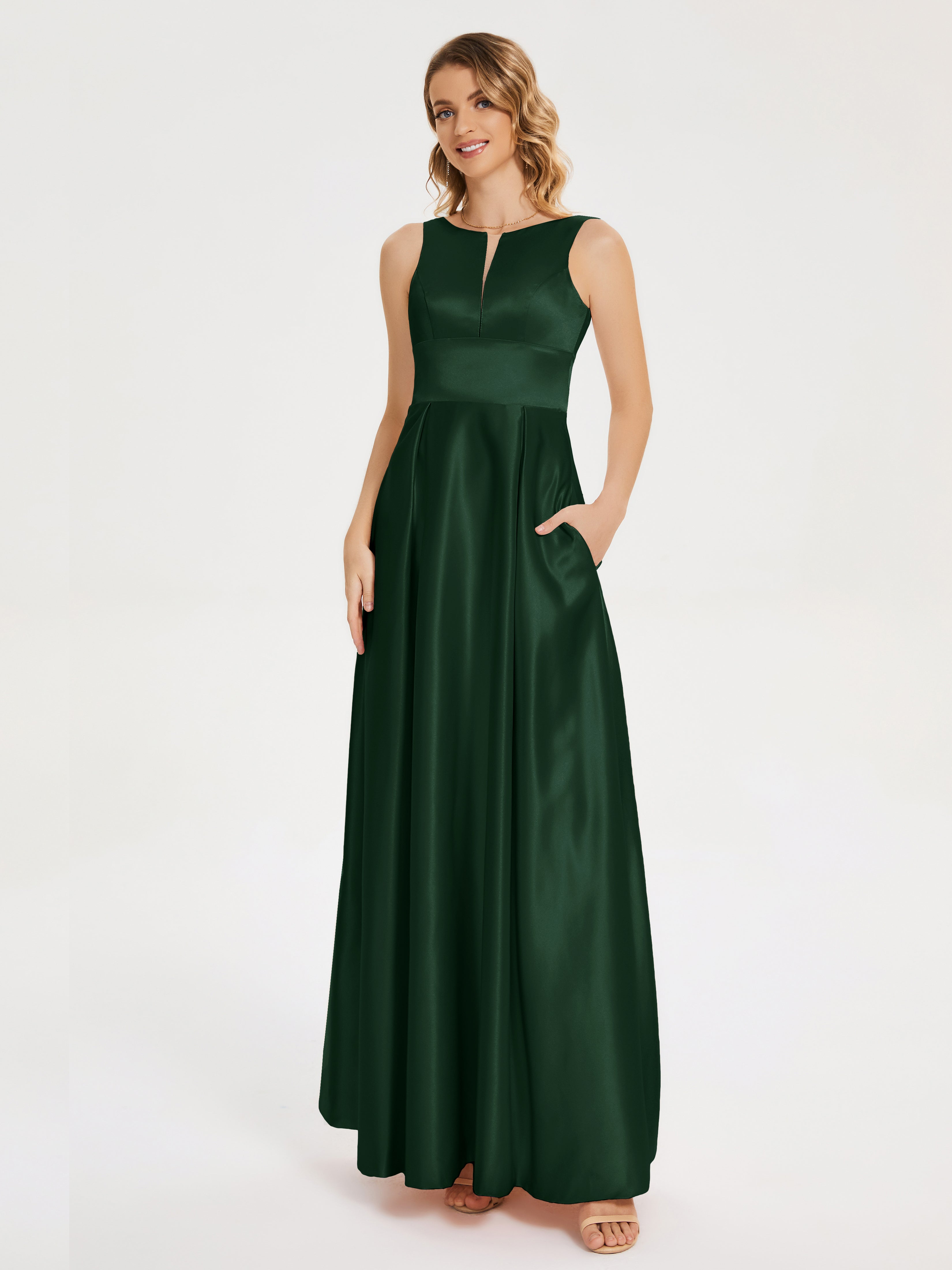 66 Color: Seductive Hunter Green Bridesmaid Dresses | Cicinia