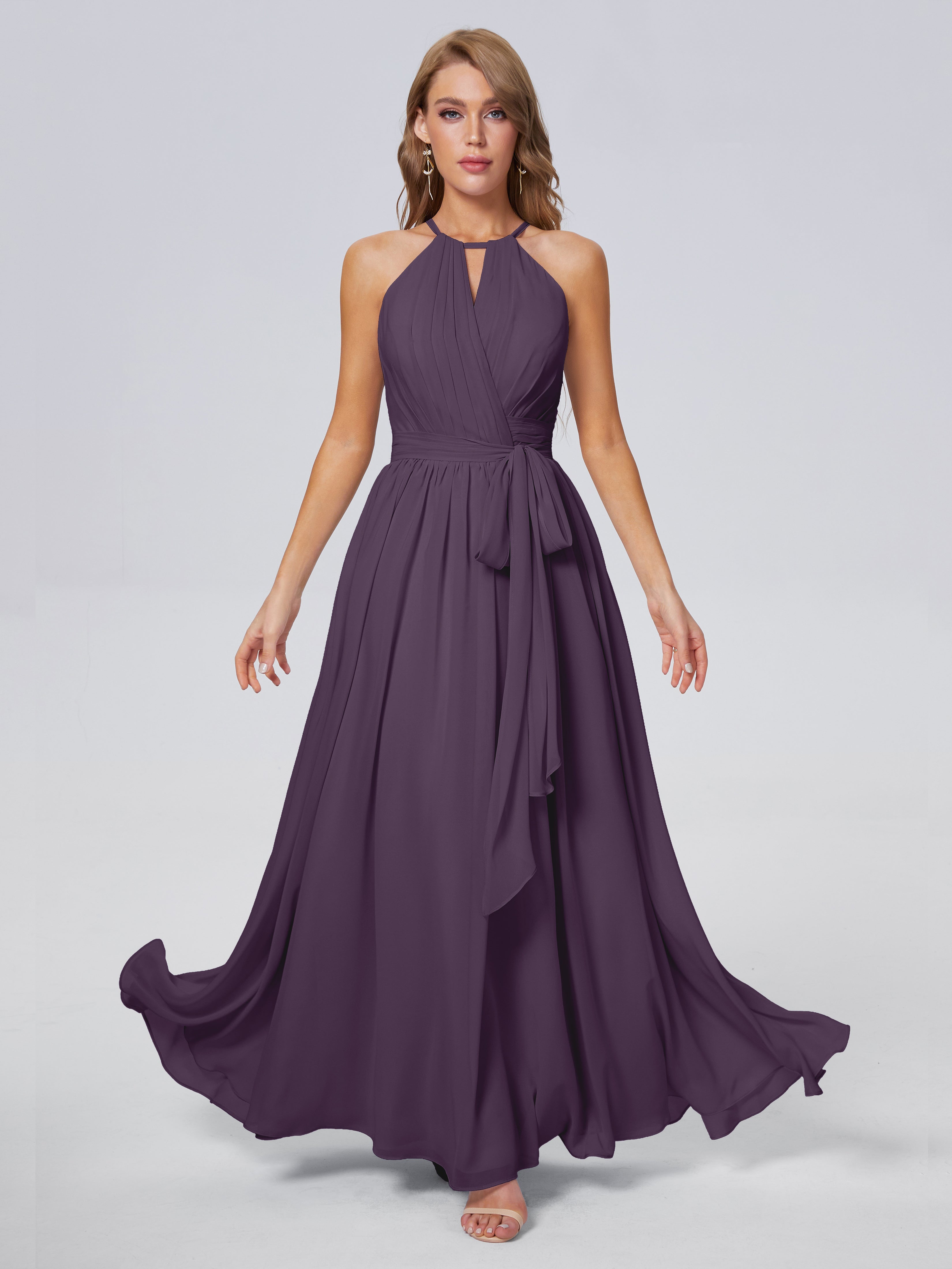 Eggplant bridesmaid dresses under $100 hotsell