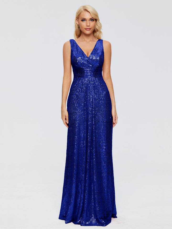 Under $100 High-level Royal Blue Bridesmaid Dresses | Cicnia