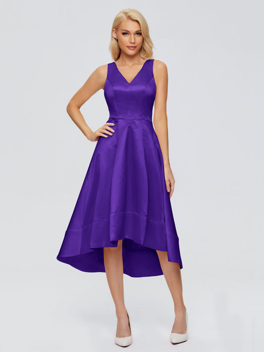 Florence V-Neck 3/4 Length Sleeves Lace Bridesmaid Dresses
