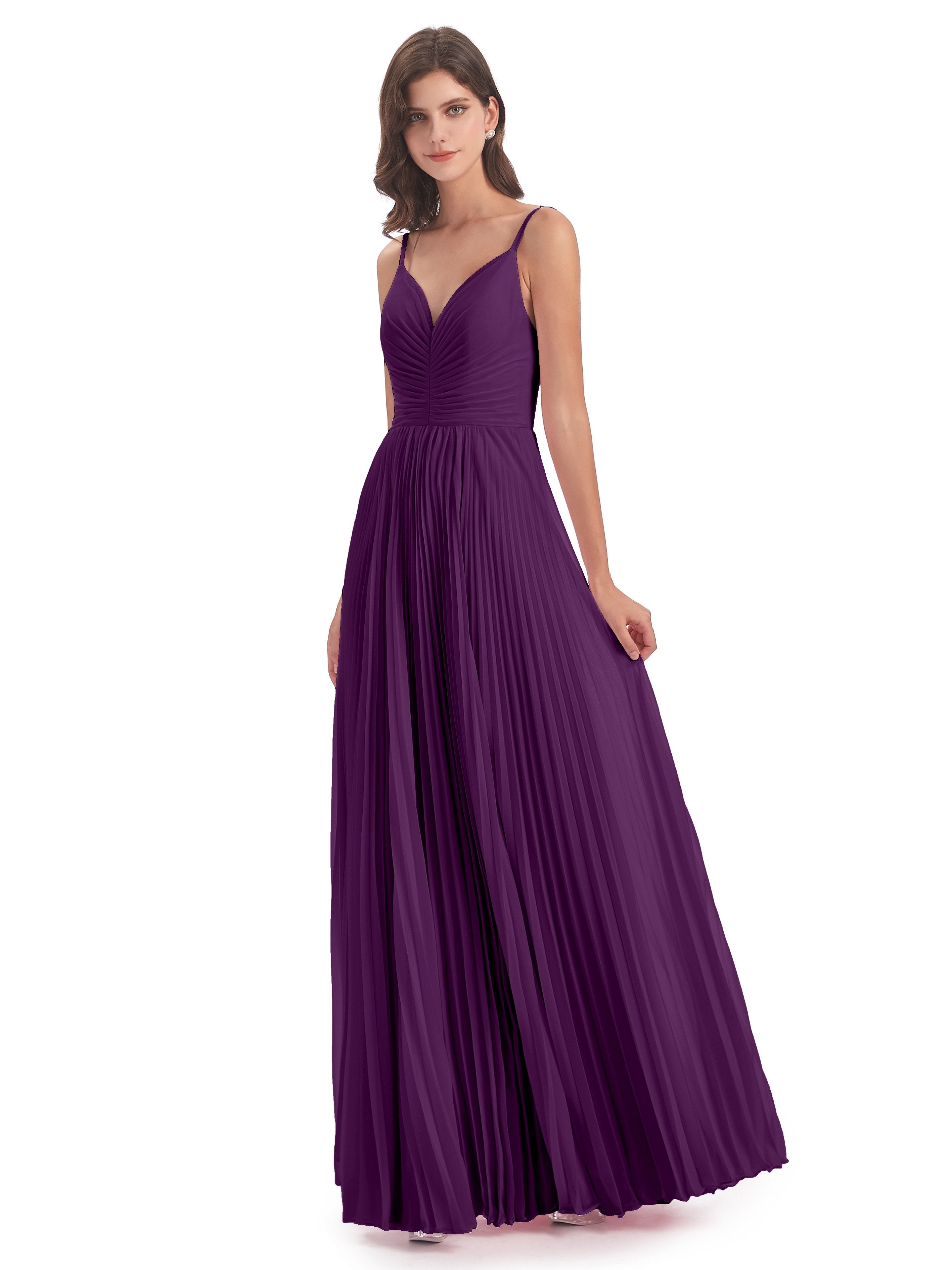 60+ Colors: Grape Bridesmaid Dresses (FREE Custom Size)-Cicinia