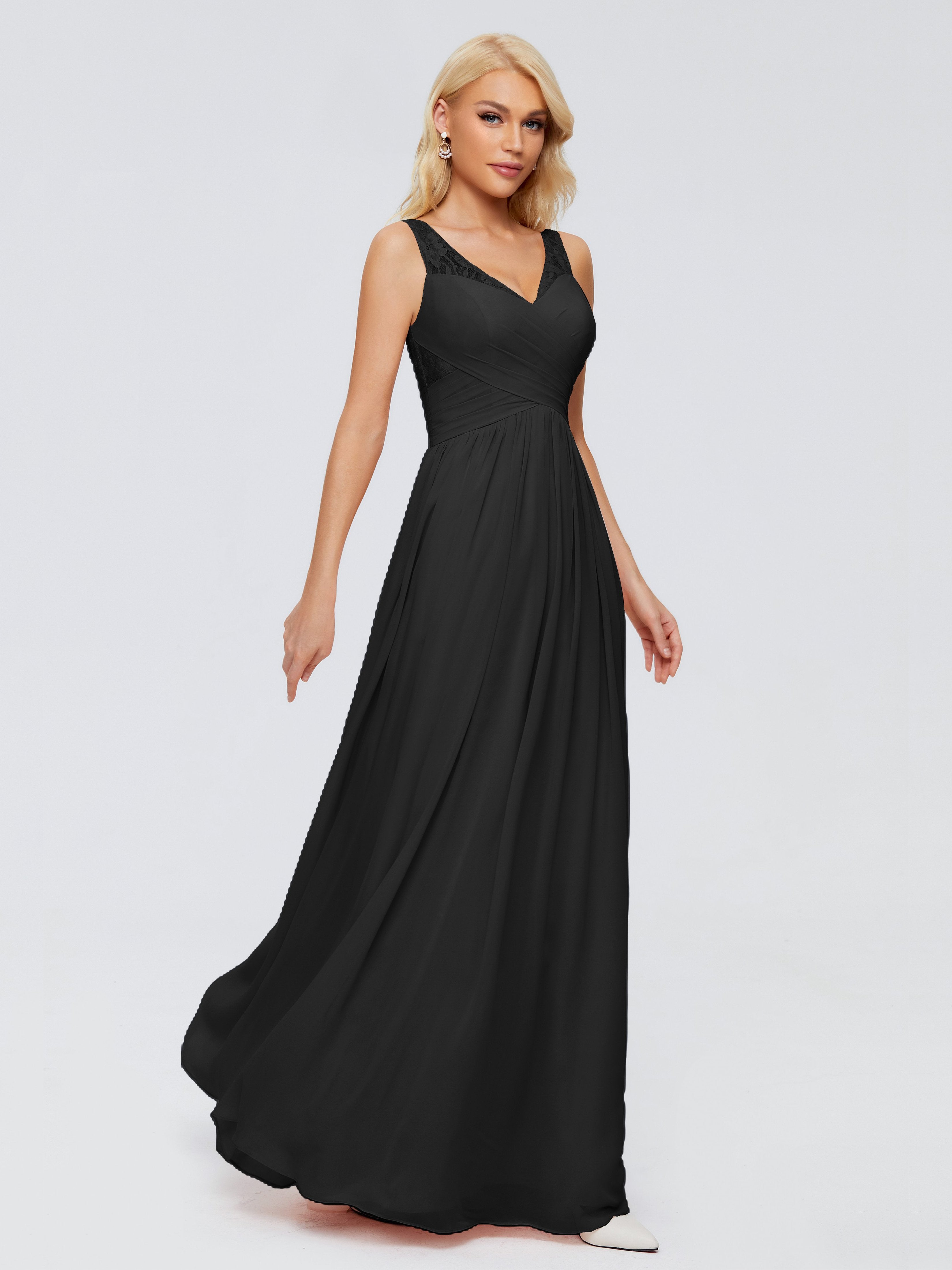 From $89: 2022 Trending Black Bridesmaid Dresses-Cicinia