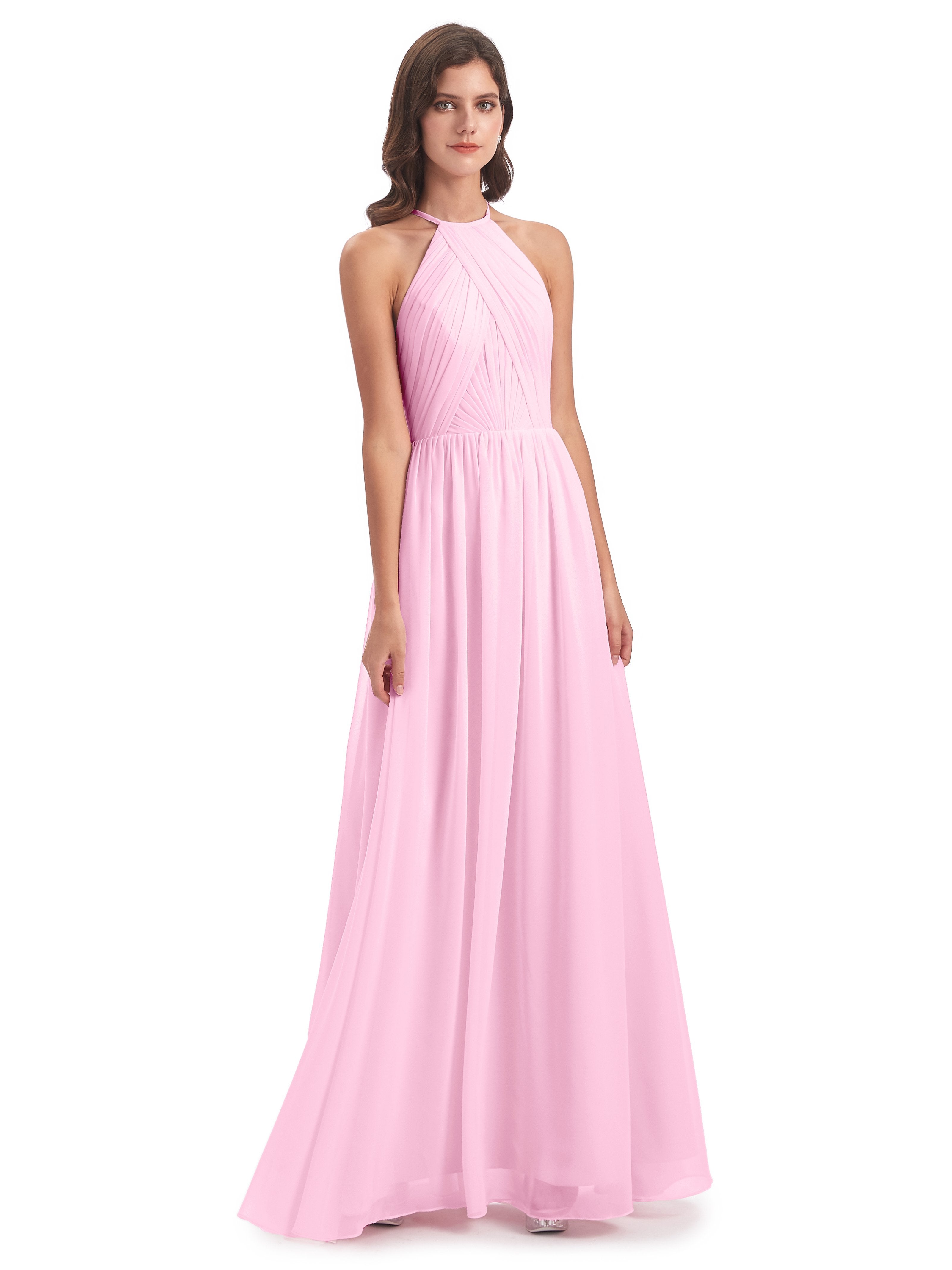 Cotton candy pink bridesmaid dresses hotsell