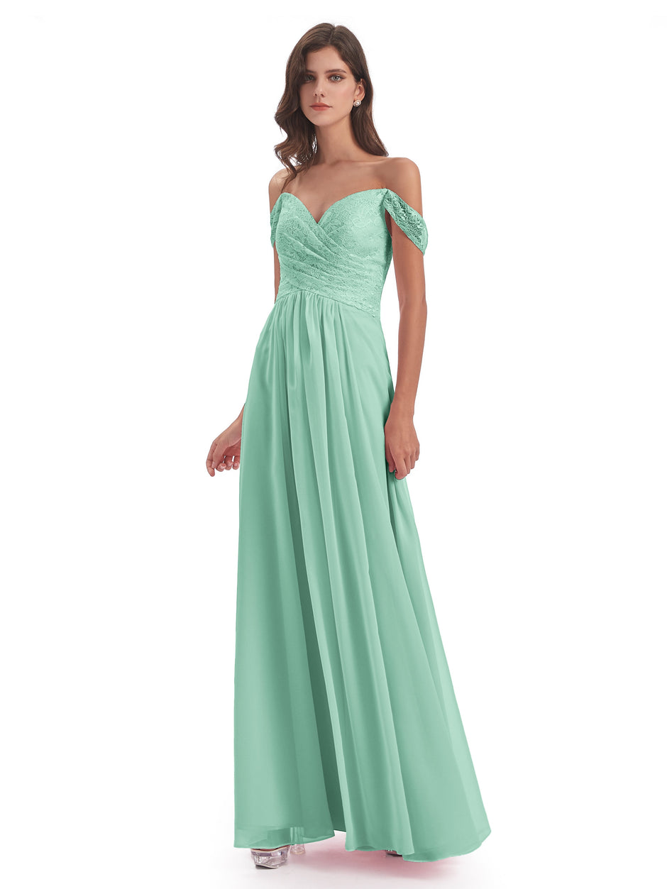 Cicinia Marjorie A Line Floor Length Off The Shoulder Lace Chiffon Long Mint Green Bridesmaid Dresses 1 940x ?v=1677051216