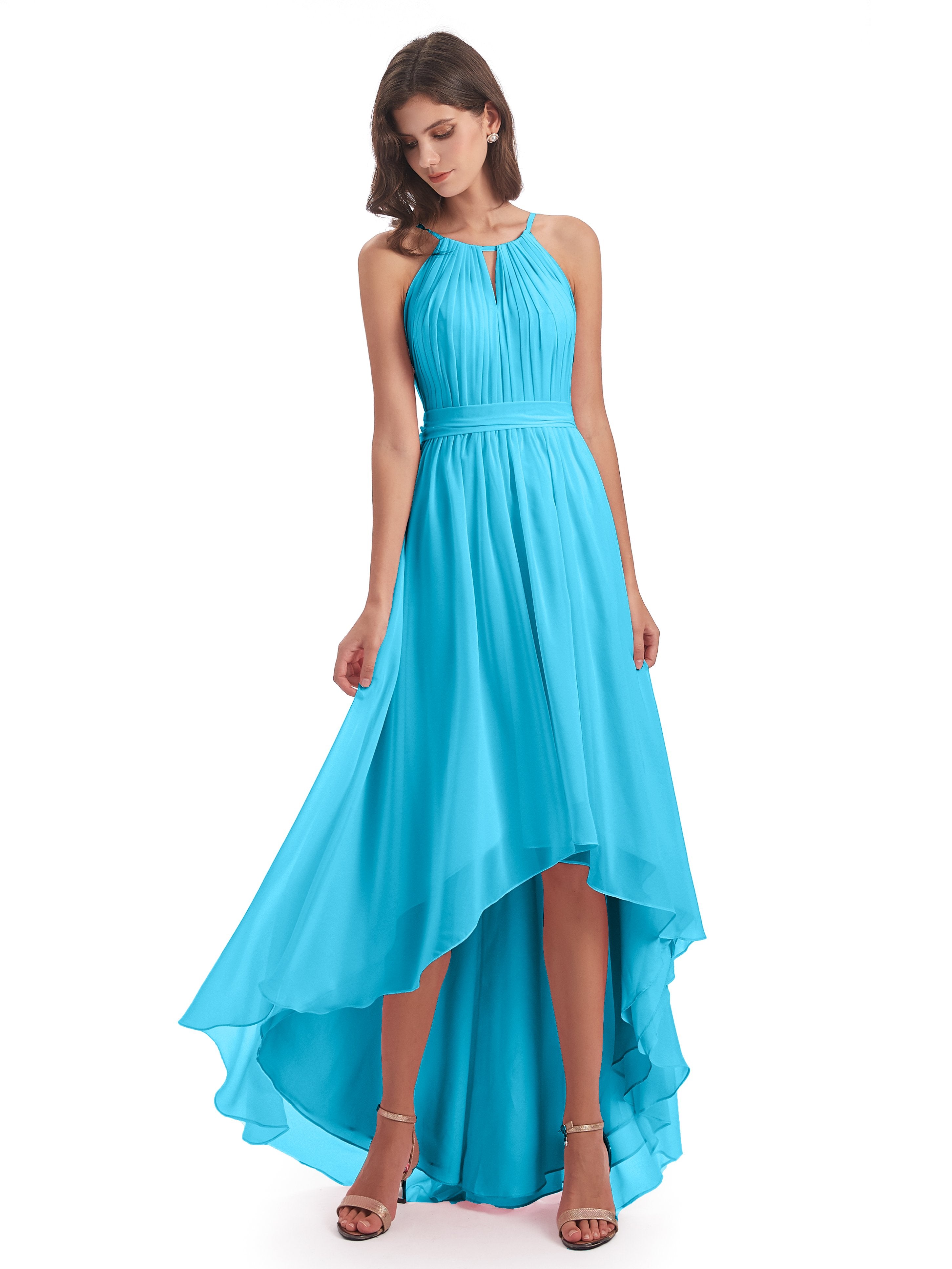 60 Colors Eye catching High Low Bridesmaid Dresses Cicinia