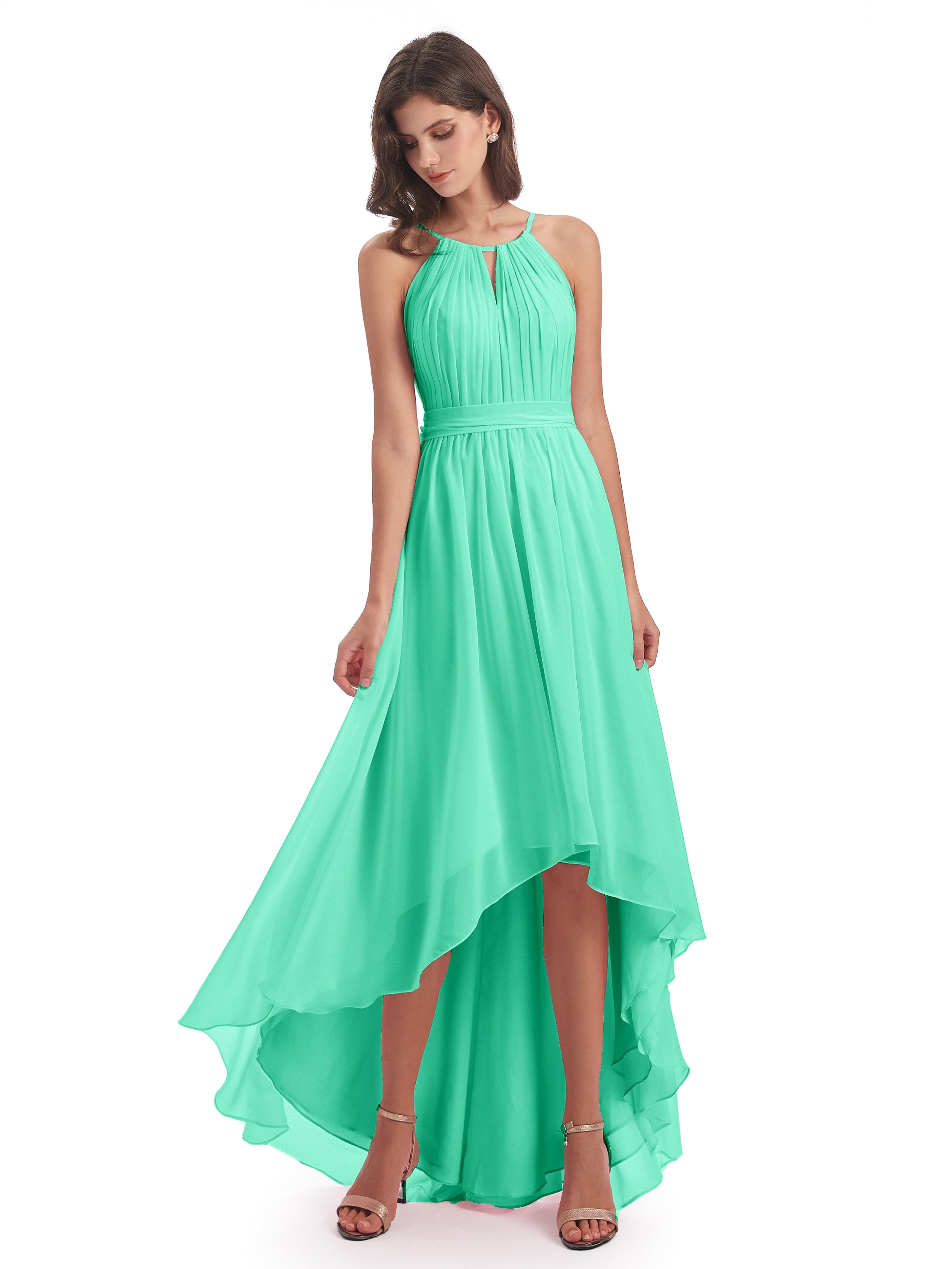 60 Colors Eye catching High Low Bridesmaid Dresses Cicinia